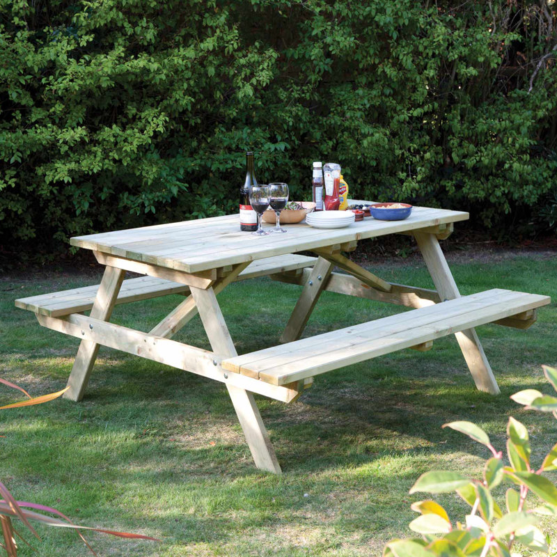 Rowlinson Karina Picnic Table Reviews Wayfair